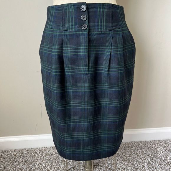 J. Crew Women’s Plaid Straight Pencil Skirt Size 4